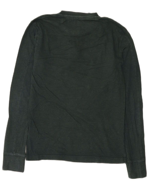 Superdry Hombre Top Manga Larga Algodón Verde Medio