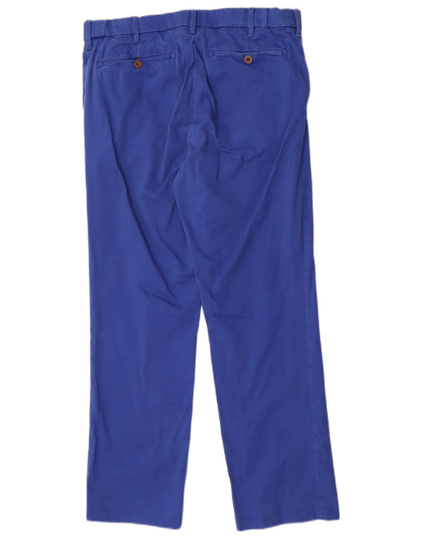 Marks & Spencer Pantalón chino cónico azul Harbor para hombre W34 L29 Azul