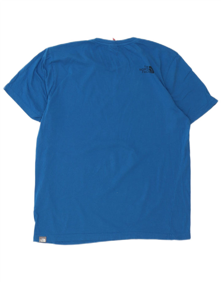 THE NORTH FACE Camiseta para hombre Top Large Azul Algodón