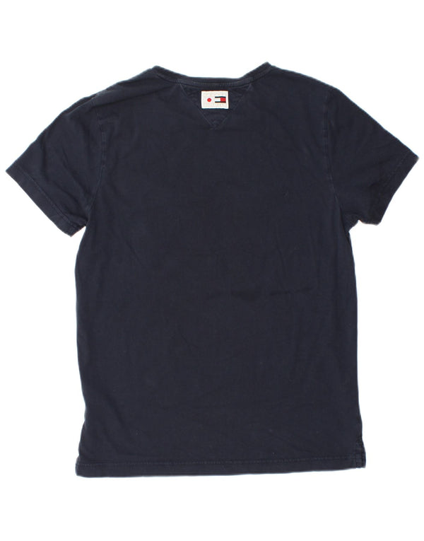 Tommy Hilfiger Camiseta gráfica para hombre Top Small Azul marino Algodón