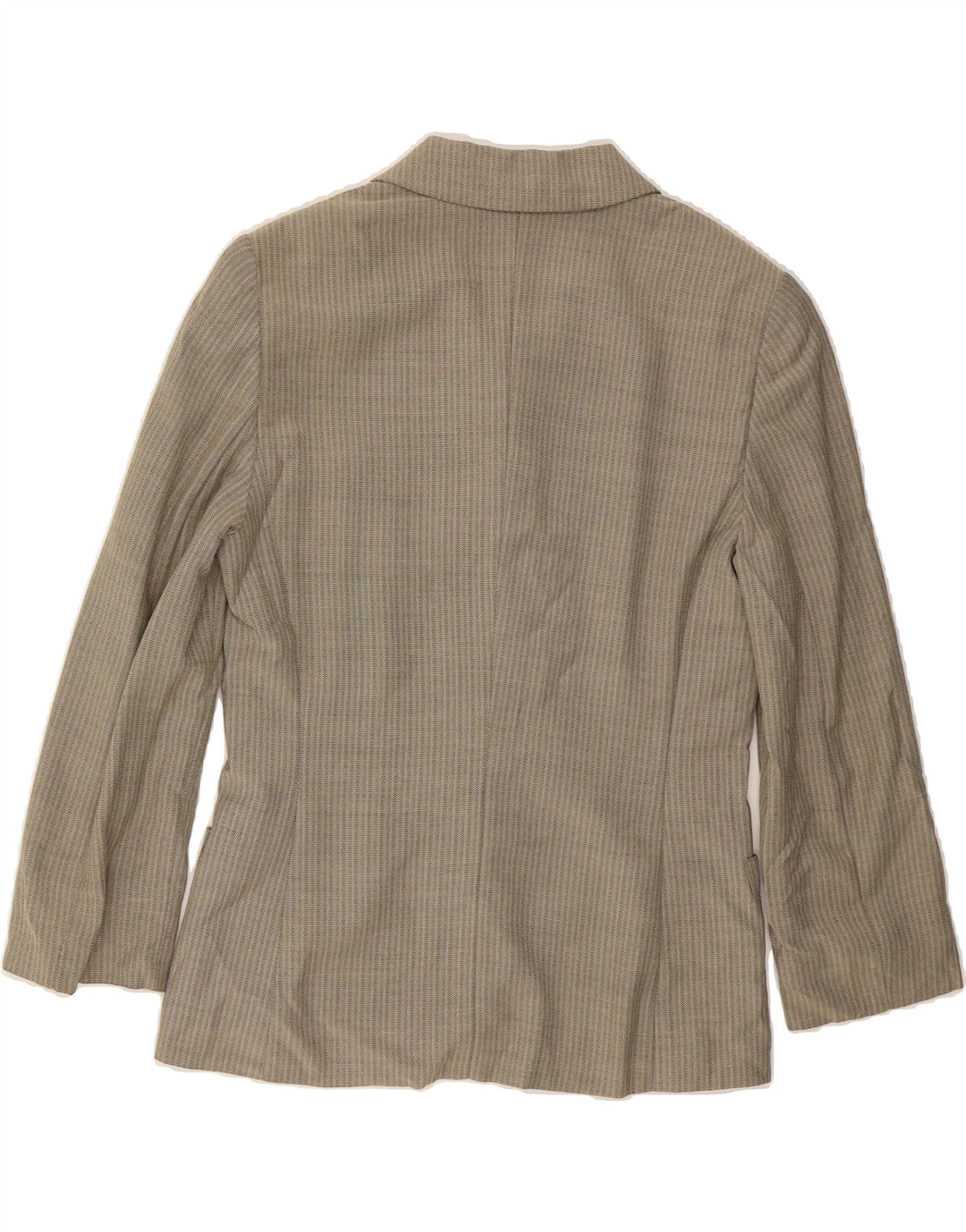 MAX & CO. Womens 4 Button Blazer Jacket UK 8 Small Grey Chevron Vintage Max & Co. and Second-Hand Max & Co. from Messina Hembry 
