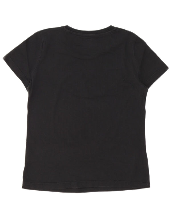 Adidas - Camiseta gráfica para mujer, talla 12/14, talla M, color negro