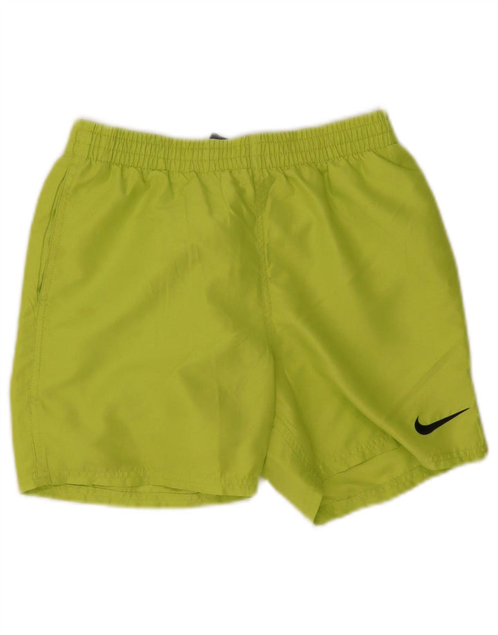 Nike Pantalones cortos deportivos para niños 12-13 años Grande Verde Poliéster