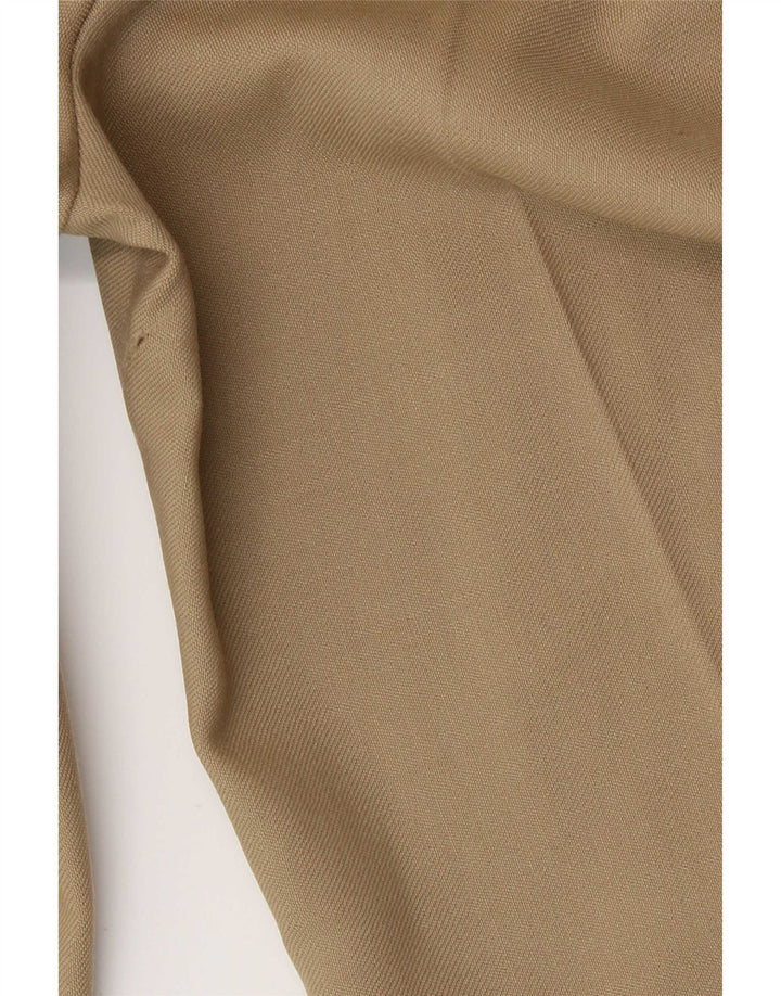 Pantalón De Traje Recto Benetton Mujer IT 44 Medium W28 L31 Beige
