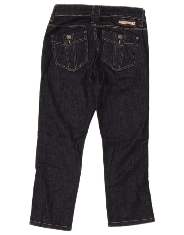 Burberry Vaqueros rectos Buckingham para mujer W26 L22 Algodón azul marino