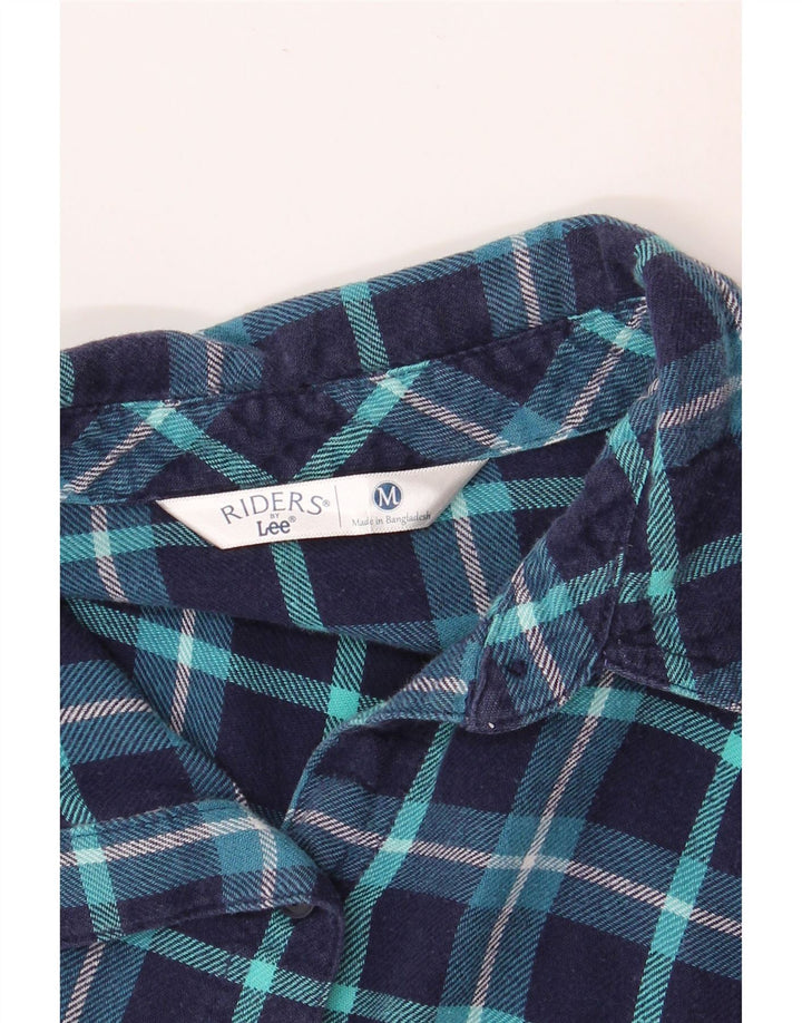 LEE - Camisa de franela para mujer (talla 40), color azul marino