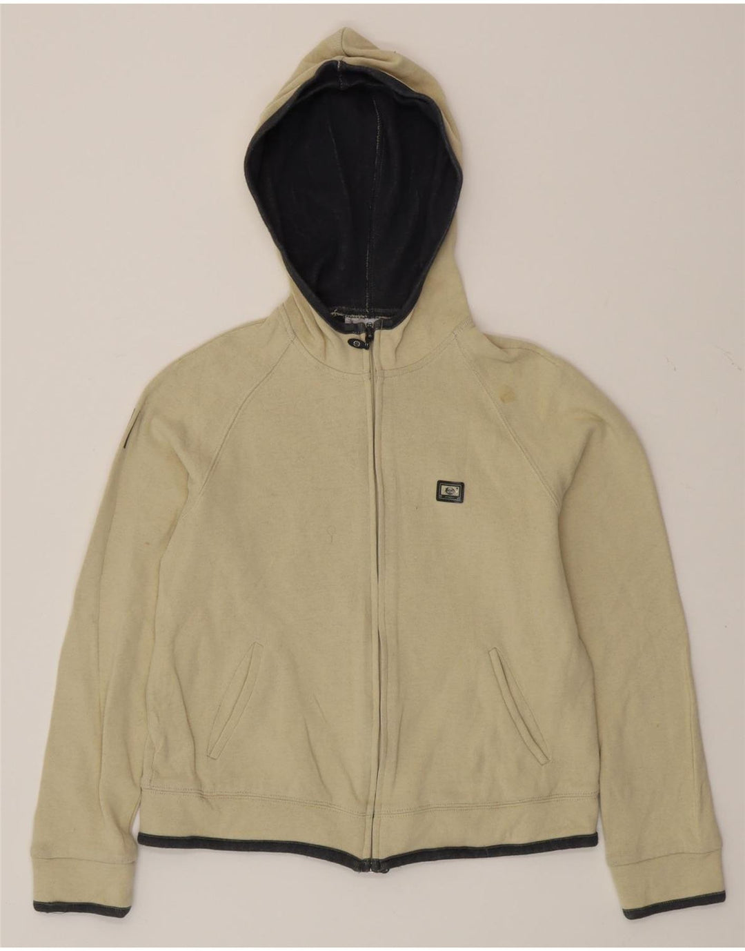 SERGIO TACCHINI Suéter con capucha y cremallera para mujer IT 44 Algodón beige medio