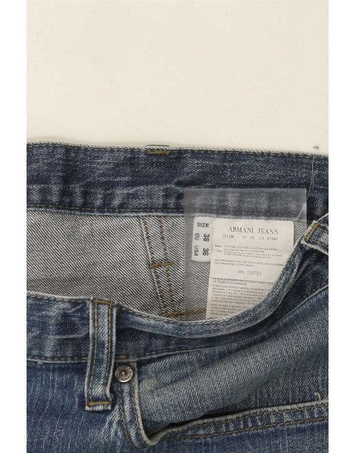 Vaqueros Armani Hombre Rectos W36 L30 Algodón Azul