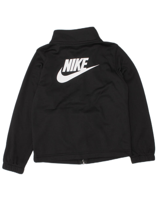 Nike Boys Graphic Chándal Top Chaqueta 3-4 años XS Negro Poliéster