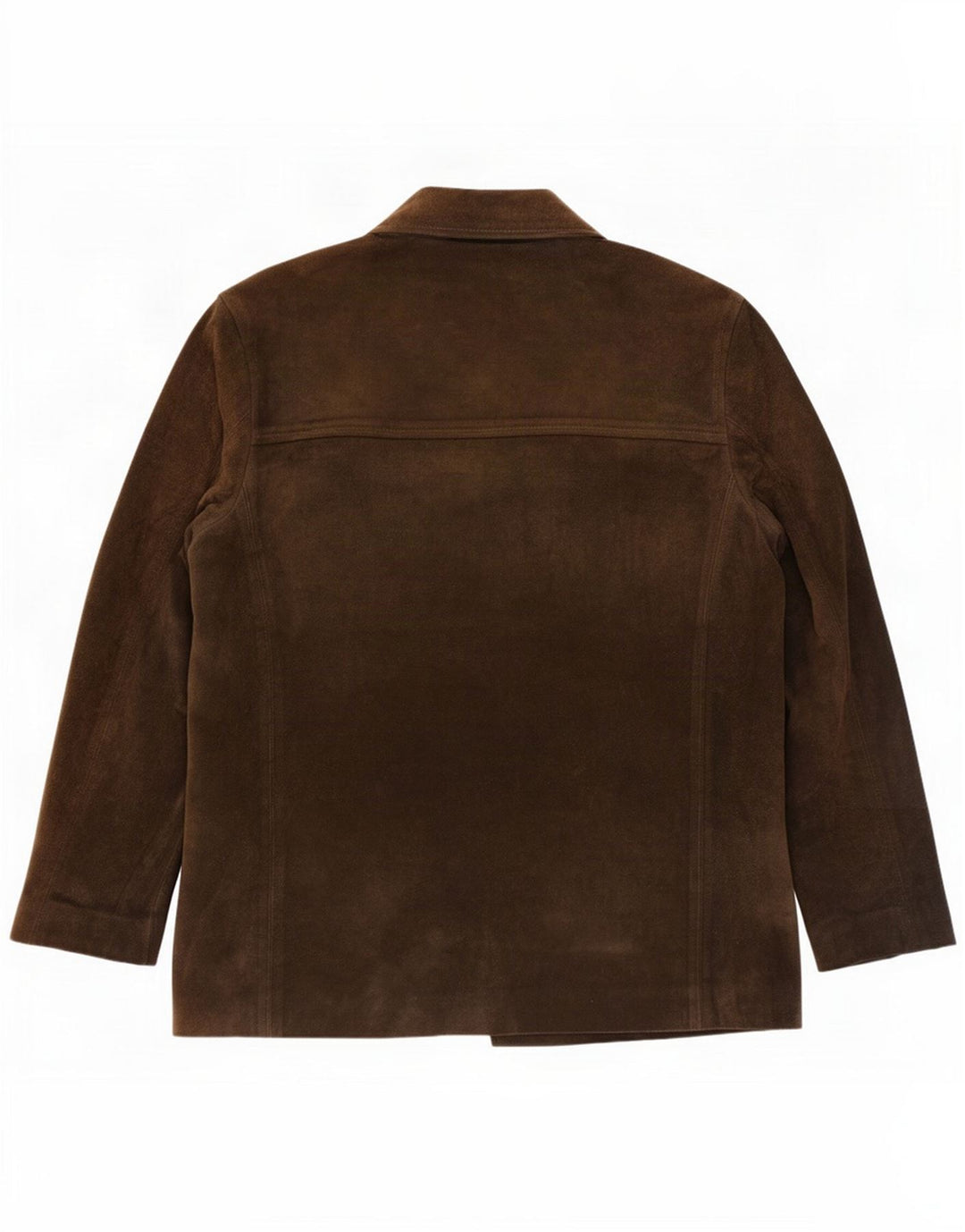 Chaqueta de ante para hombre Benetton ES 38 Medium Khaki Leather