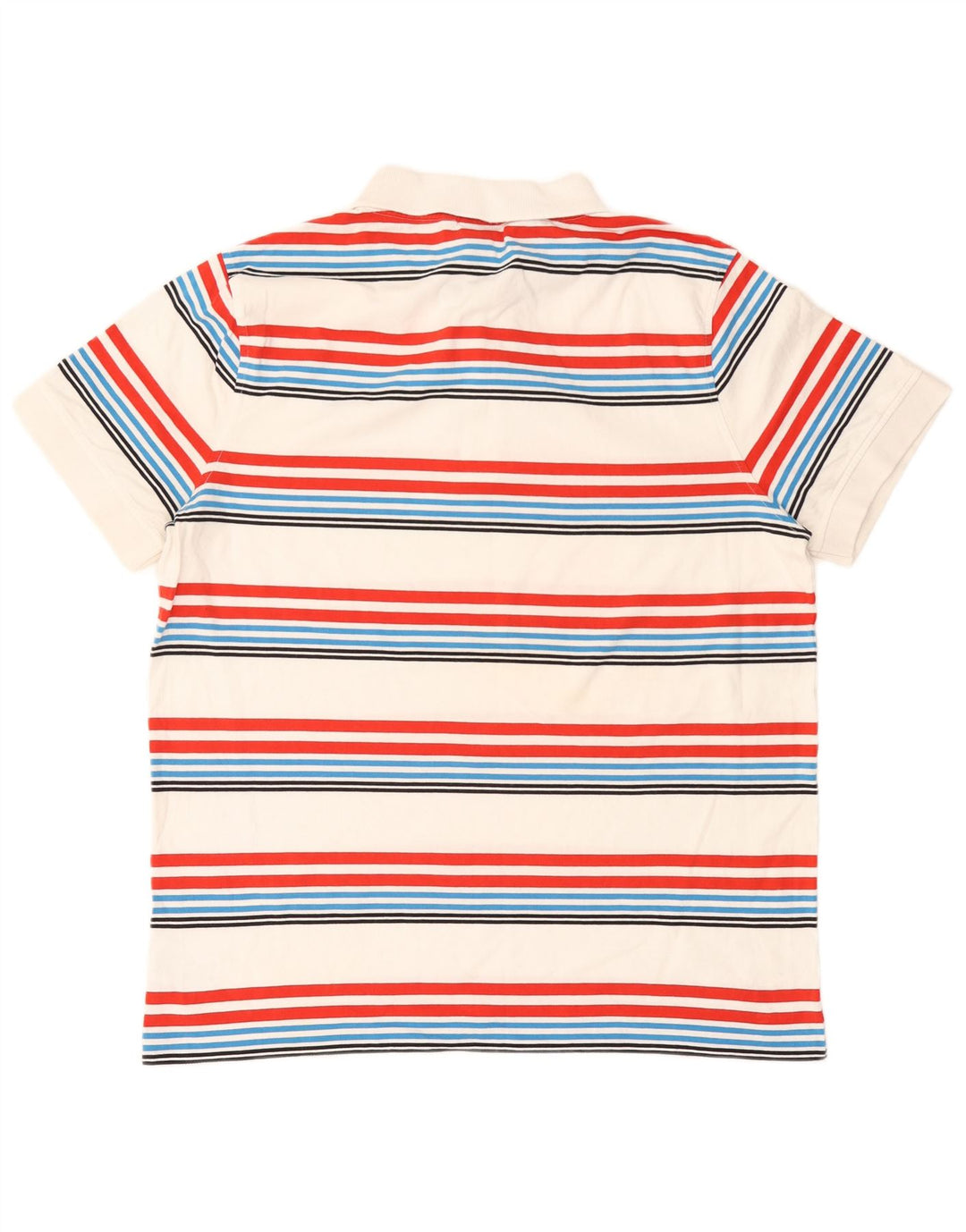 Polo de hombre Animal de algodón a rayas multicolor grande
