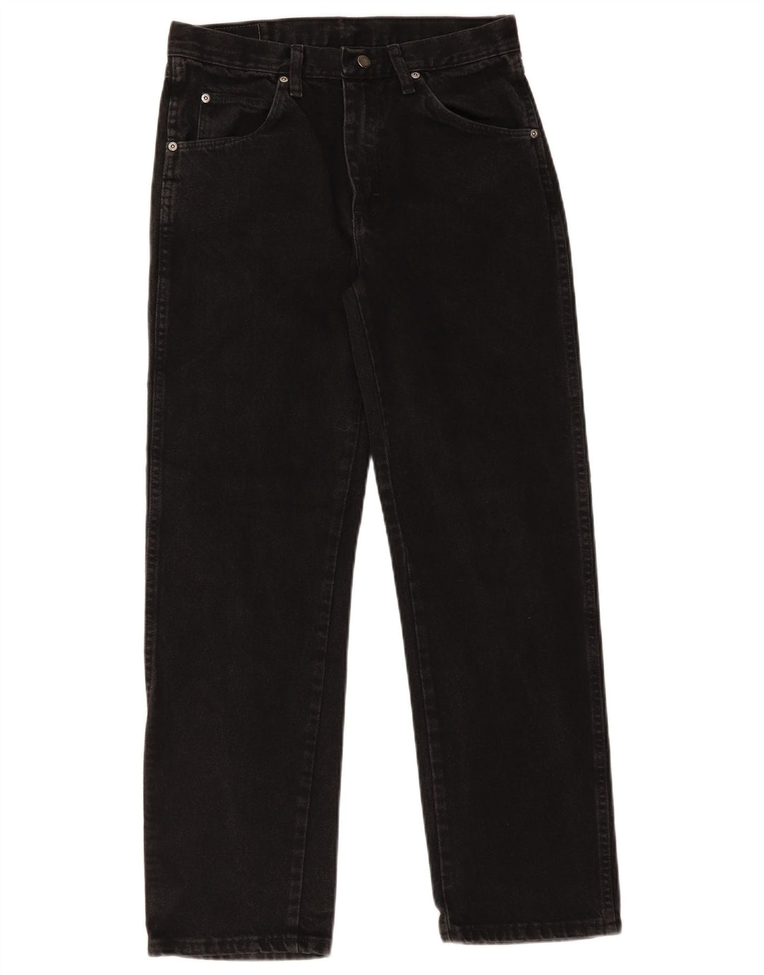 Wrangler Vaqueros rectos de corte regular para hombre W30 L30 Algodón negro
