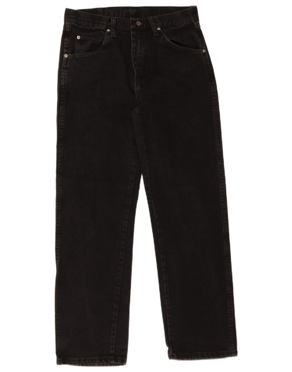 Wrangler Vaqueros rectos de corte regular para hombre W30 L30 Algodón negro