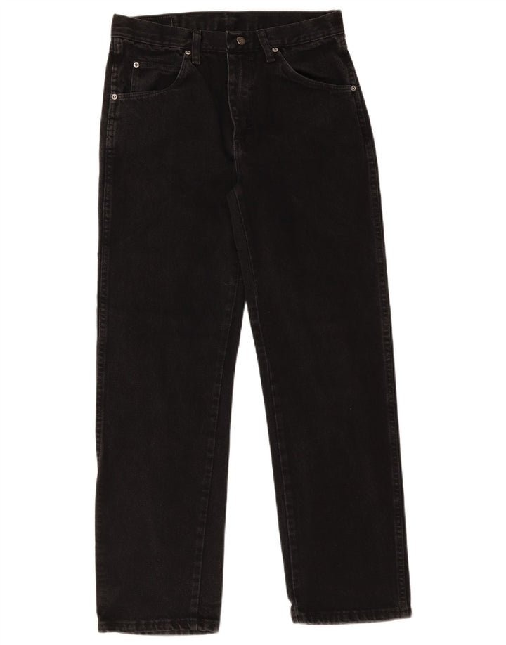 Wrangler Vaqueros rectos de corte regular para hombre W30 L30 Algodón negro