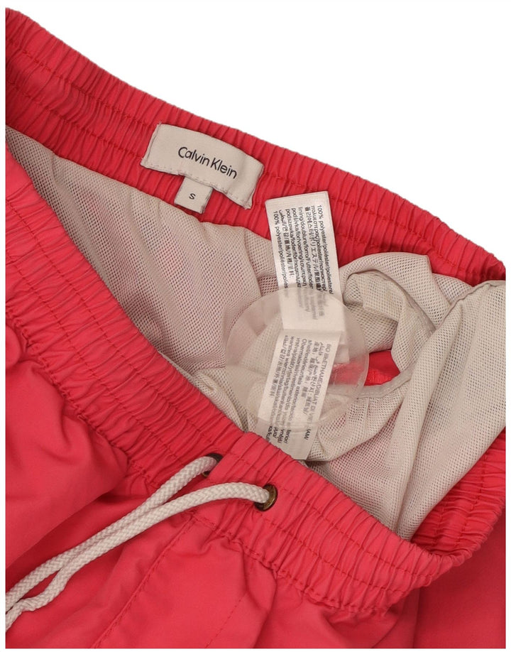 Calvin Klein Shorts De Bañador Con Gráfico Para Hombre Poliéster Con Bloques De Color Rosa Pequeño