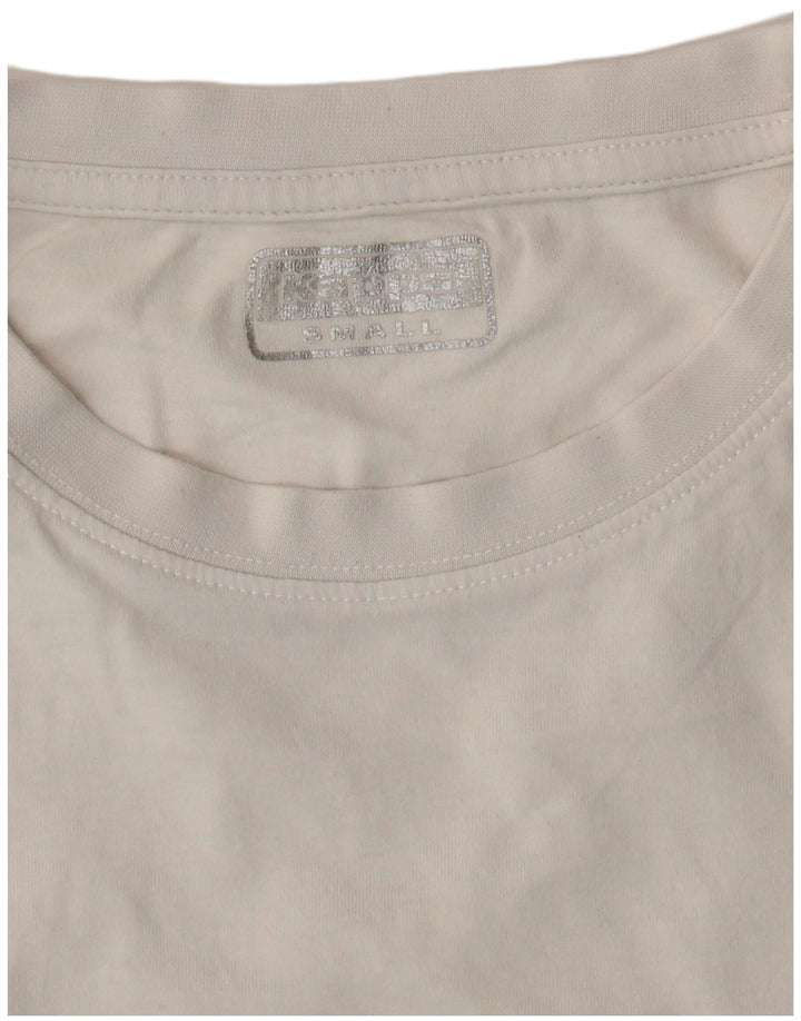 KAPPA Hombre Chaleco Top Pequeño Blanco Roto