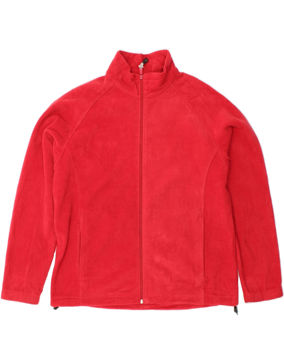 COLUMBIA Womens Fleece Jacket UK 18 XL Red Polyester Vintage Columbia and Second-Hand Columbia from Messina Hembry 