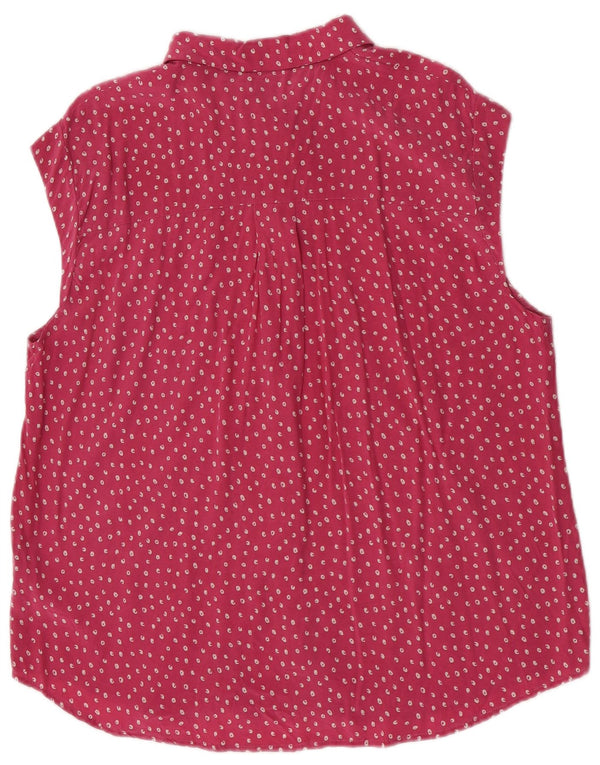 Whistles Blusa sin mangas para mujer UK 40 XL Rosa manchado