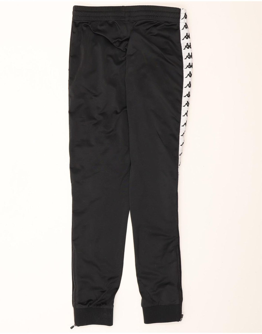 KAPPA Hombre Pantalones De Chándal Gráfico Joggers Medium Black Colourblock