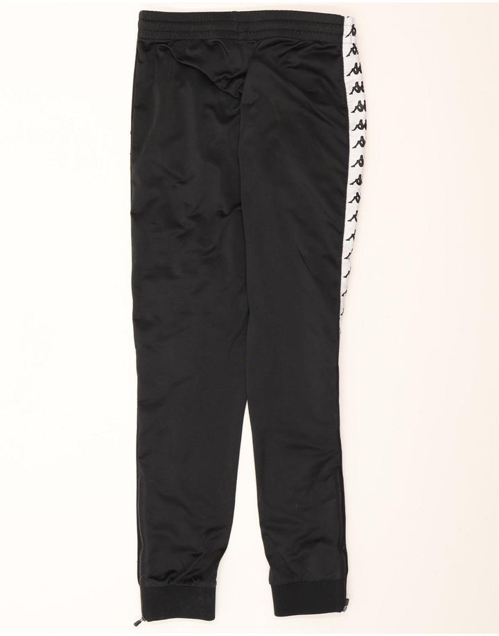 KAPPA Hombre Pantalones De Chándal Gráfico Joggers Medium Black Colourblock