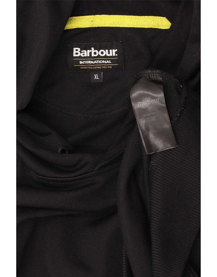 Barbour Sudadera con capucha para hombre XL Poliéster negro