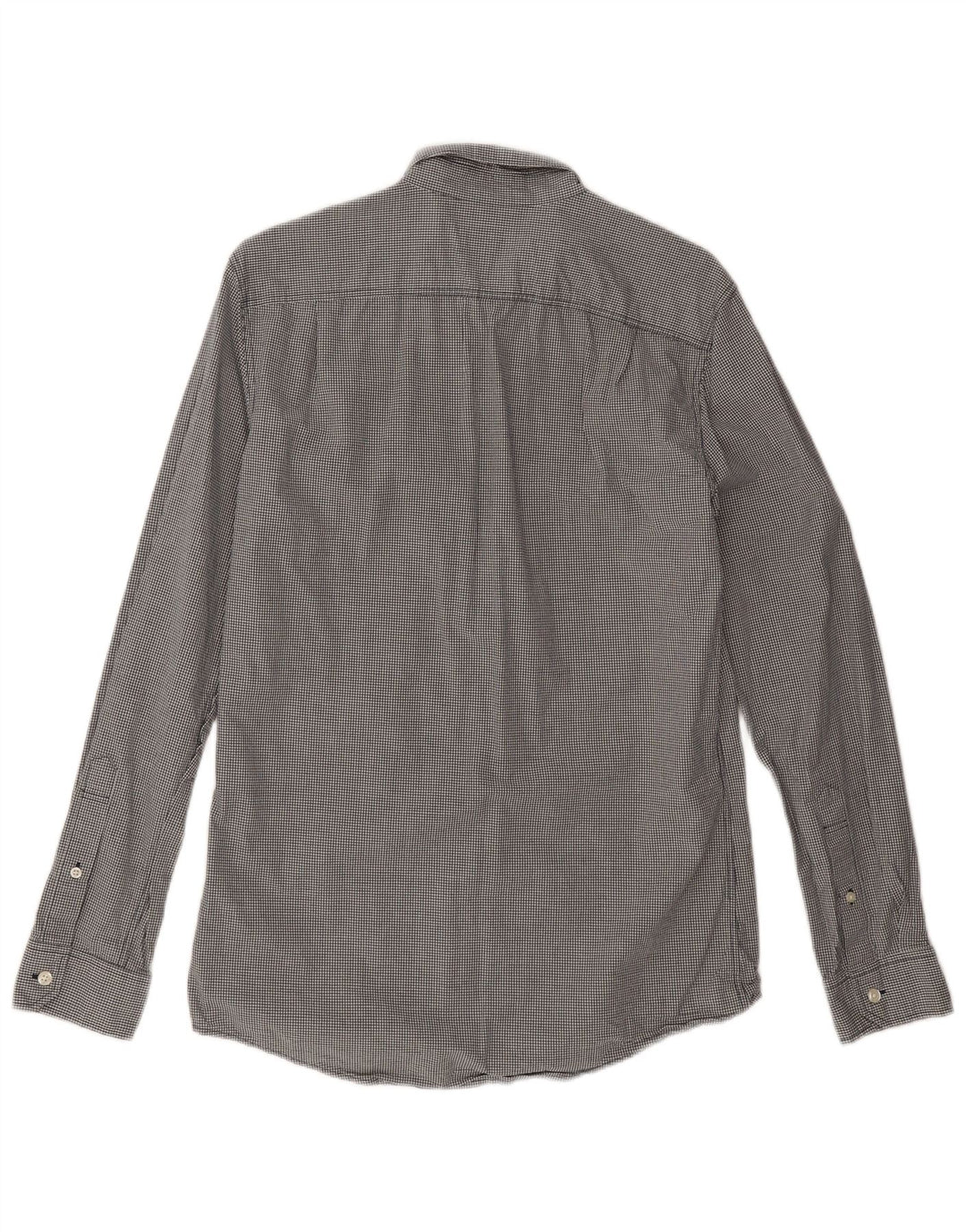 Jack Wills Camisa de corte clásico para hombre pequeña de algodón a cuadros negro