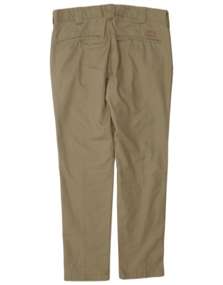 Dickies Pantalón chino slim fit para hombre W34 L32 Poliéster caqui
