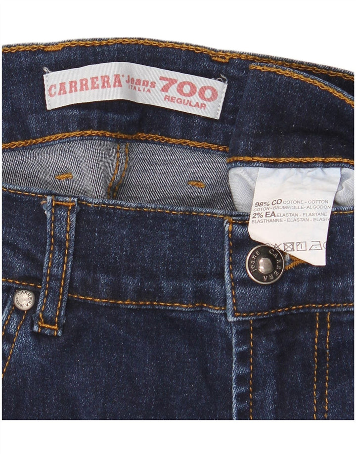 Carrera Mens 700 Regular Straight Jeans W34 L30 Algodón Azul Marino