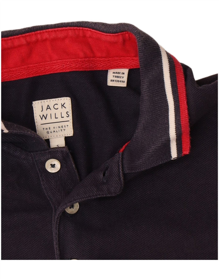 Jack Wills Polo Hombre Pequeño Algodón Azul Marino