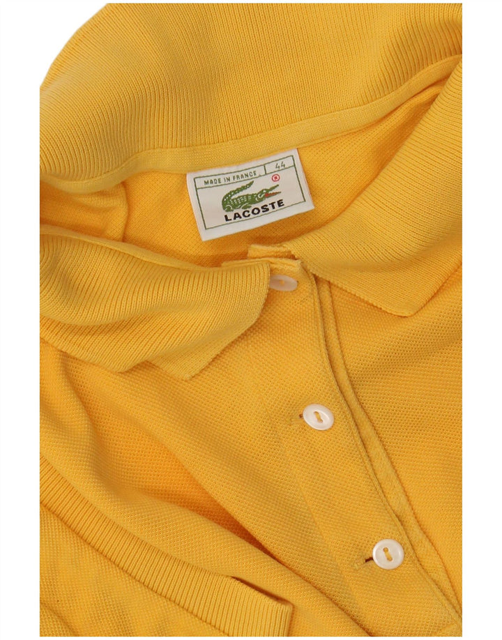 Polo LACOSTE para mujer talla 44 algodón amarillo grande