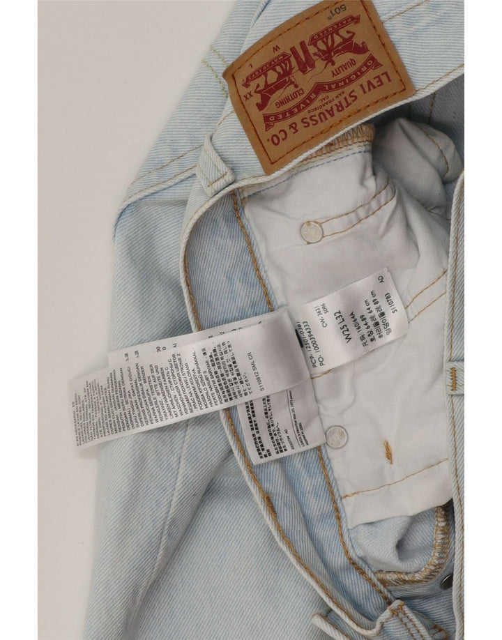 Vaqueros Levi's Mujer 501 Rectos W25 L32 Algodón Azul