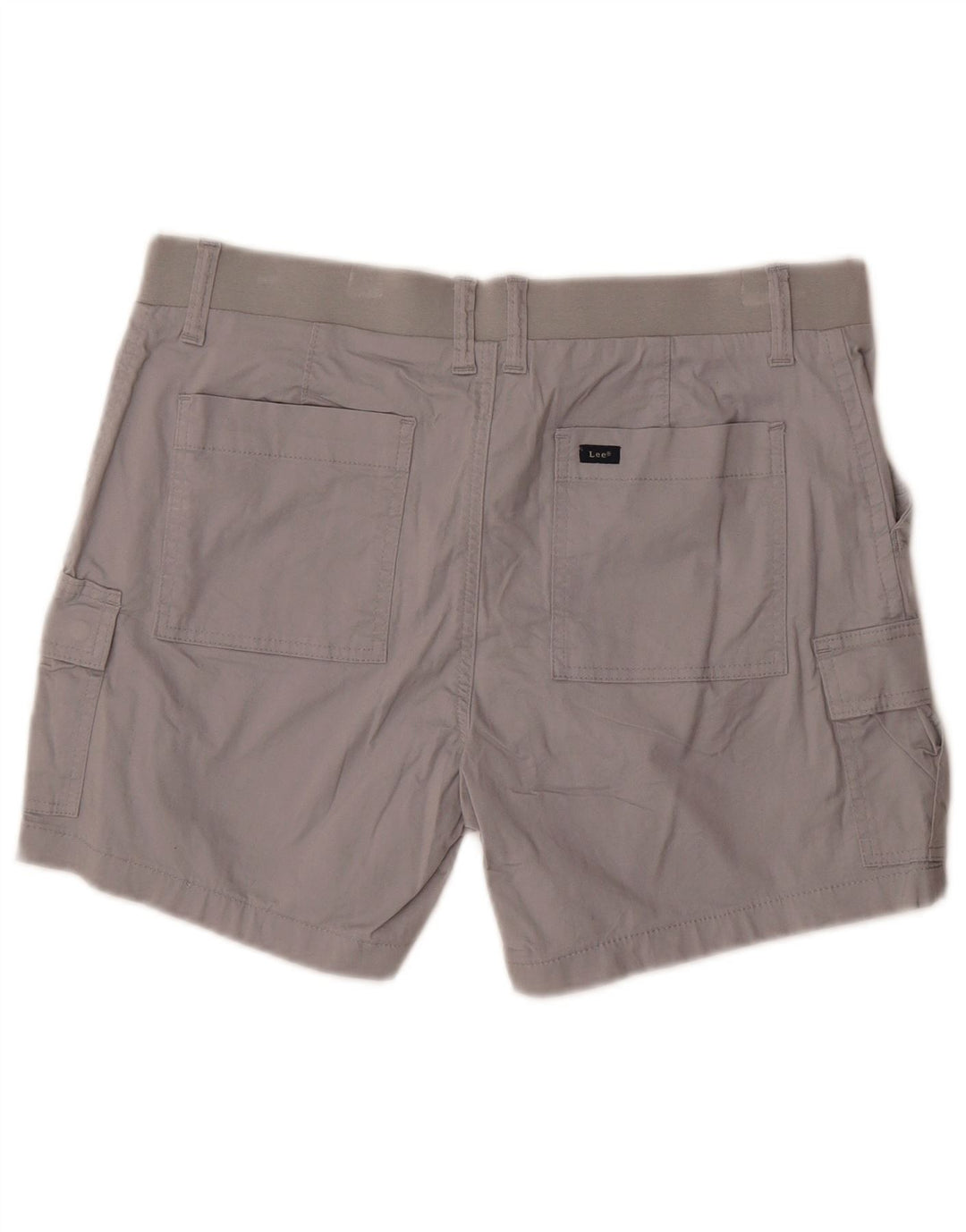 Lee Pantalones cortos cargo de talle medio para mujer, ajuste regular, talla 12, grande, W34, color gris