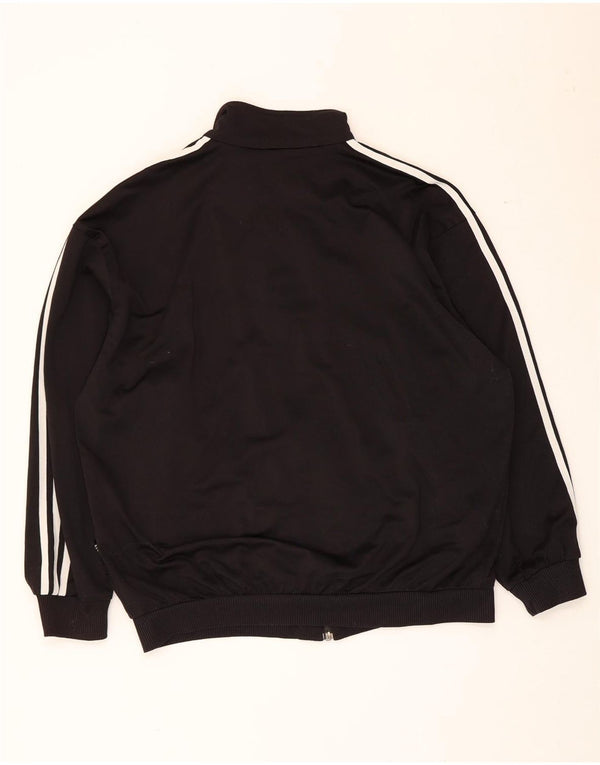 Adidas Mens Tracksuit Top Jacket UK 40/42 Medium Black Polyester