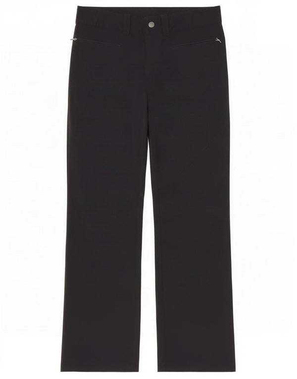 Columbia Pantalones casuales rectos para mujer US 8 Medium W30 L30 Nylon negro