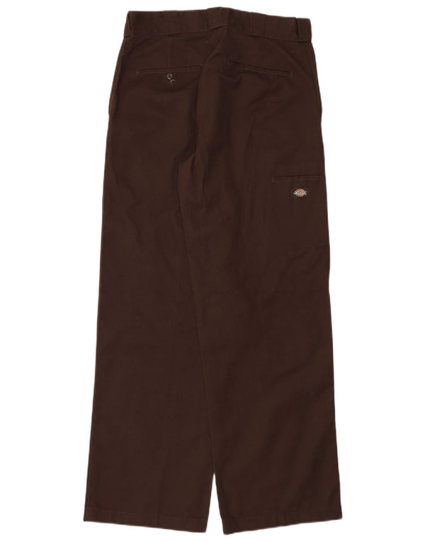 Dickies Pantalones cargo holgados para hombre W32 L32 Poliéster marrón