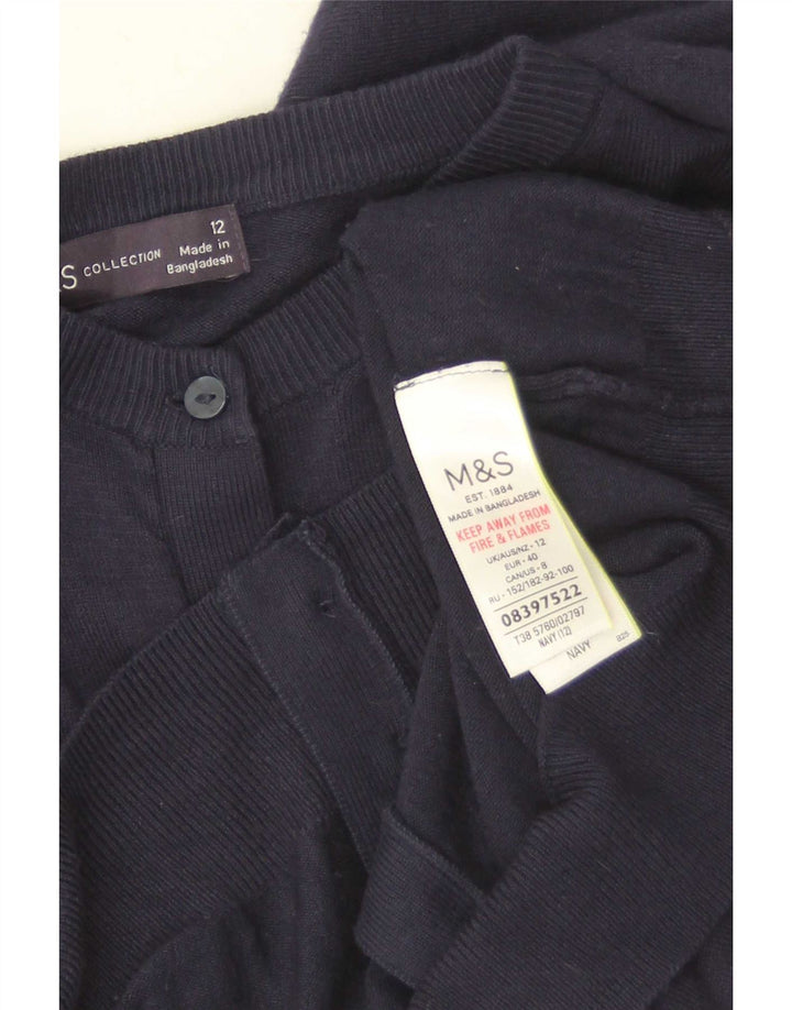 Marks & Spencer - Cárdigan para mujer, talla 40, talla mediana, viscosa, color azul marino