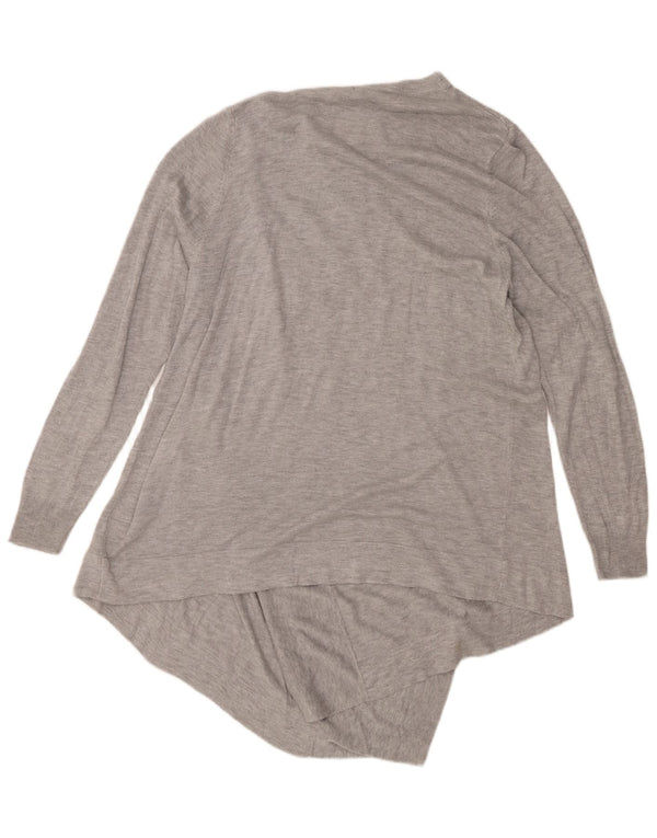 Marks & Spencer Suéter asimétrico con cuello en V para mujer UK 44 Gris medio