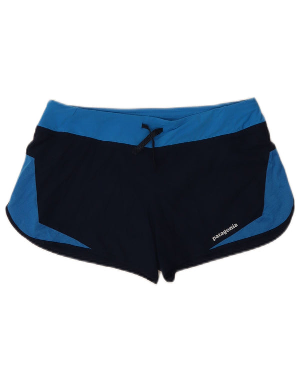 Pantalones cortos deportivos Patagonia para mujer UK 6 XS Azul marino Colorblock Poliéster