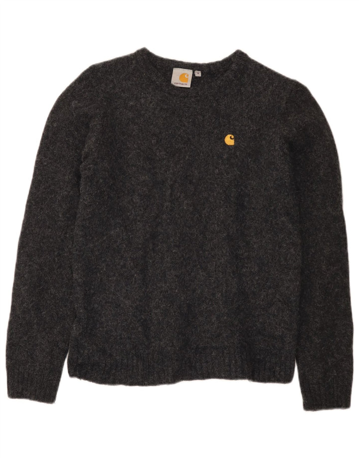 Carhartt Suéter con Cuello Redondo para Niños 7-8 Años Lana Gris Medio