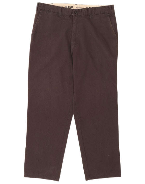 Mash Pantalones chinos rectos para hombre IT 54 2XL W36 L29 Algodón gris