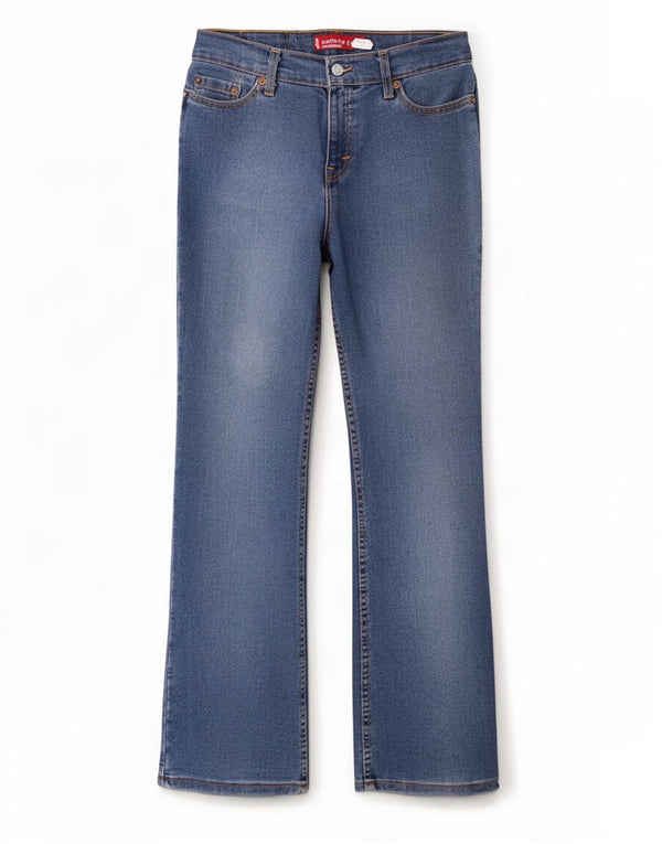 Levi's Jeans 518 Super Low Bootcut para mujer US 9 Medium W30 L31 Algodón azul
