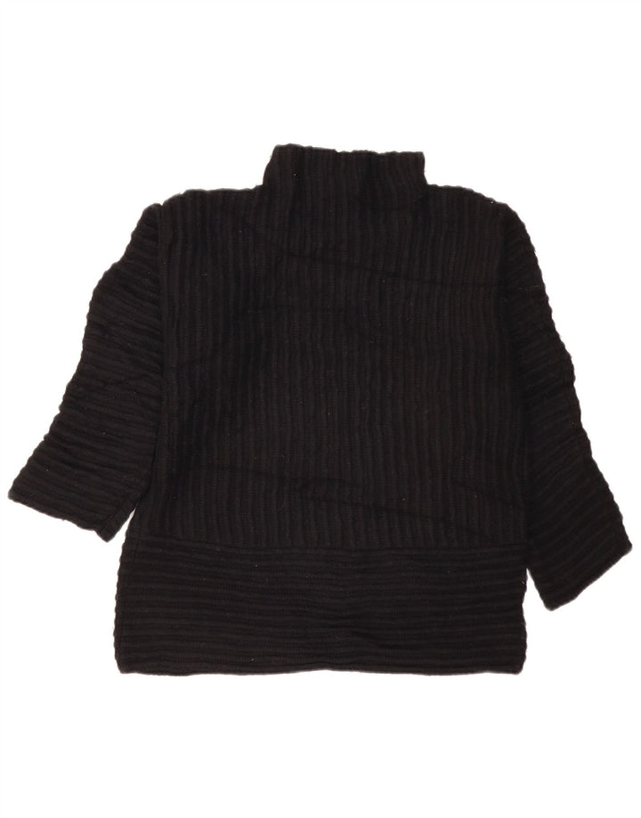 DKNY Suéter extragrande con cuello de tortuga para mujer UK 10 Small Black