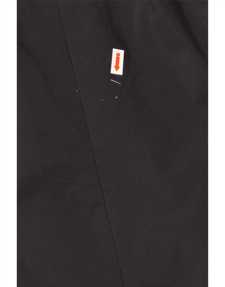 WAREHOUSE Womens Overcoat UK 12 Medium  Black Polyester