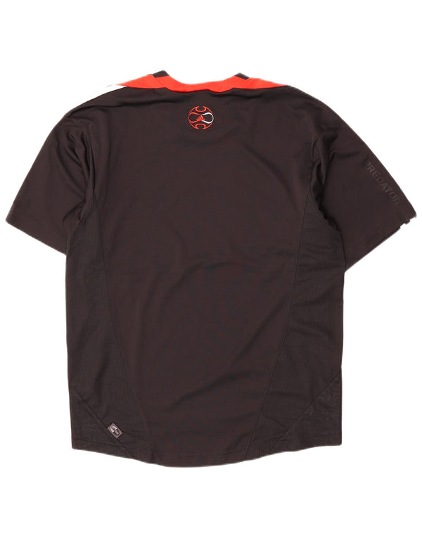 Adidas Hombre Camiseta Top Small Negro Colorblock Poliéster