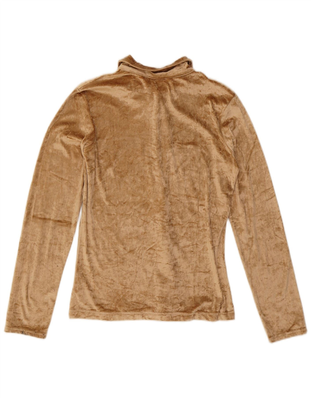 SQUAW Blusa camisera de terciopelo para mujer UK 42 Acrílico beige medio