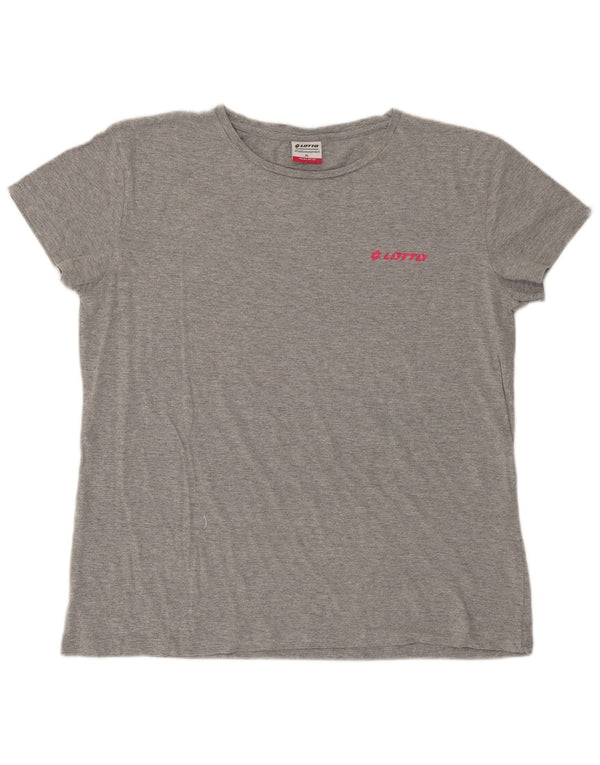 Lotto Camiseta Mujer Top UK 40 XL Algodón Moteado Gris