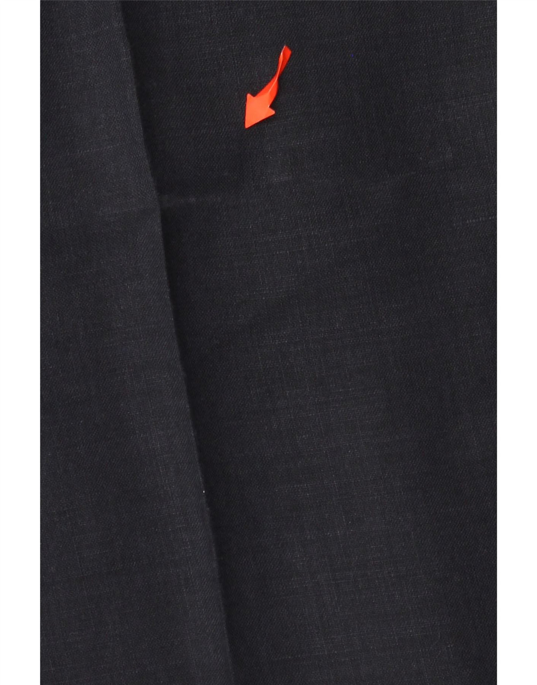 Lacoste Pantalón de traje con pinzas para hombre Talla 44 Grande W30 L29 Lino azul marino