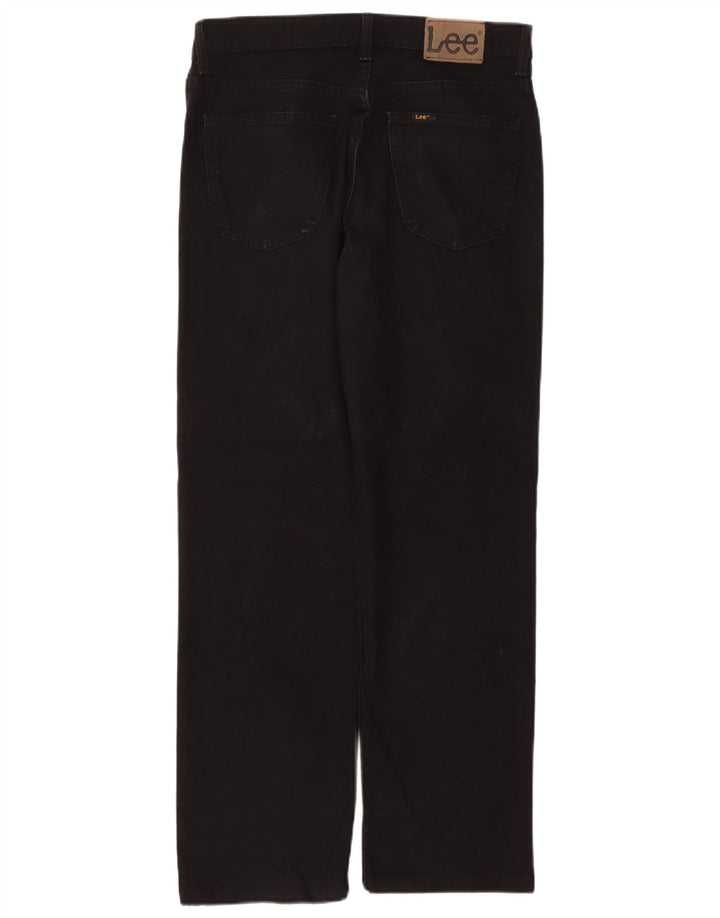 Lee Vaqueros Rectos Brooklyn para Hombre W34 L30 Algodón Negro