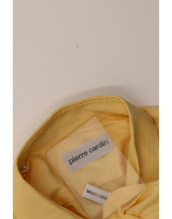 Camisa Pierre Cardin para hombre talla 41 algodón amarillo grande