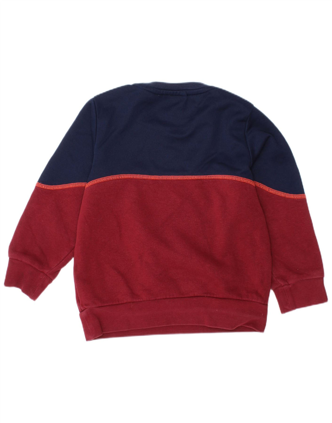 ADIDAS Sudadera con gráfico para niño 3-4 años Granate Colorblock Algodón
